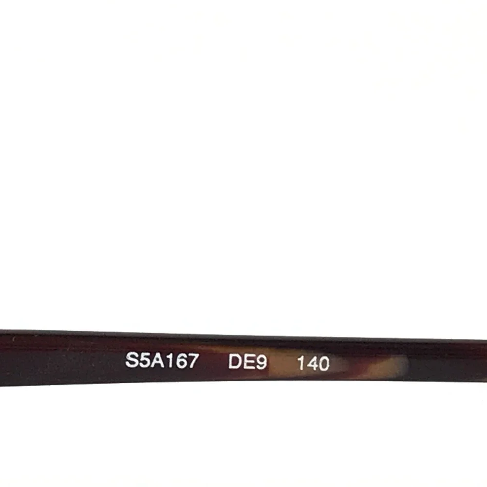 Saks Fifth Avenue Eyeglasses Frames S5A167 DE9 Brown Red Cat Eye 48-18-140